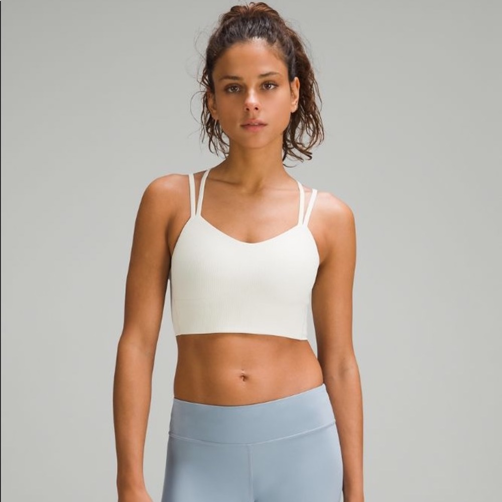 Lululemon Like a Cloud Longline Bra B/C *Ribbed BONE 8